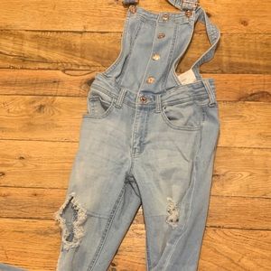 Guess jean Overalls (originally $60)